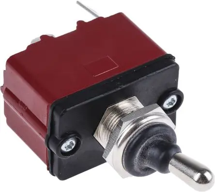 Produktfoto 1 von APEM Panel Kippschalter DPST, Ein-Aus, 28 V dc, 28 V ac, 12A, IP67, Stecker