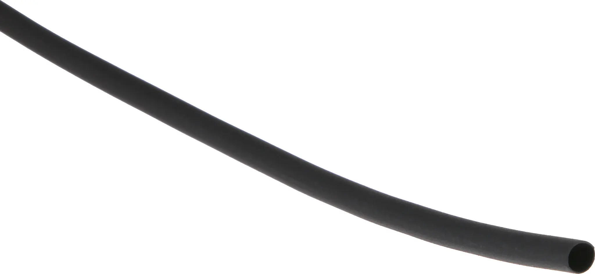 Produktfoto 1 von RS PRO Wärmeschrumpfschlauch, Polyolefin Schwarz, Ø 3.2 mm Schrumpfrate 2:1, Länge 300mm