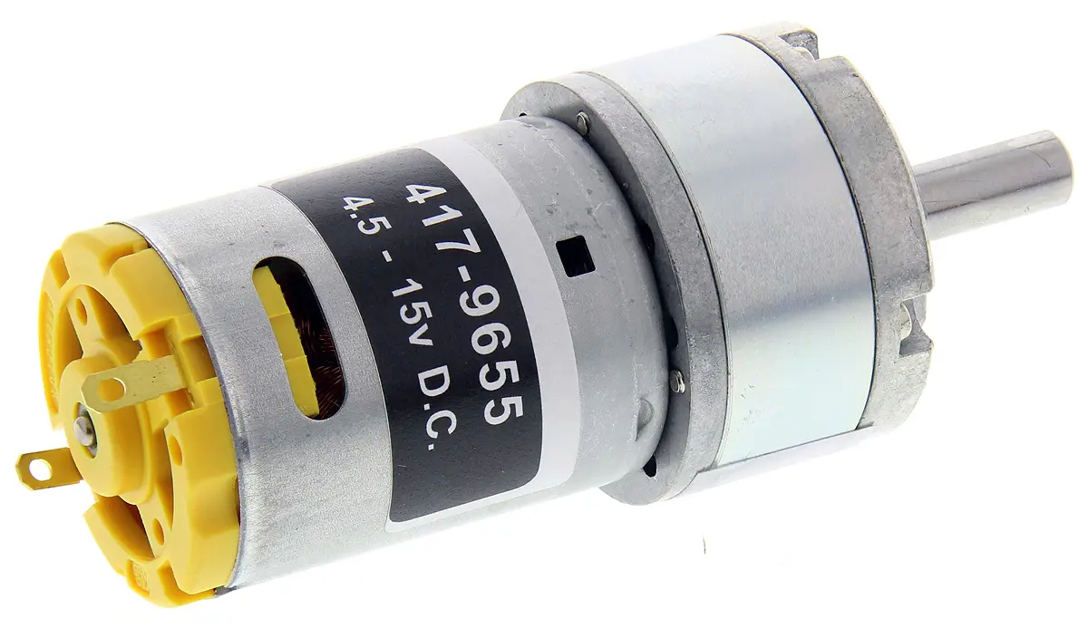 Produktfoto 1 von RS PRO 940D Bürsten-Getriebemotor DC-Getriebemotor bis 13 Ncm 5:1, 12 V / 7.85 W, 2329 rpm, Wellen-Ø 6 mm, 32 mm x 61.3