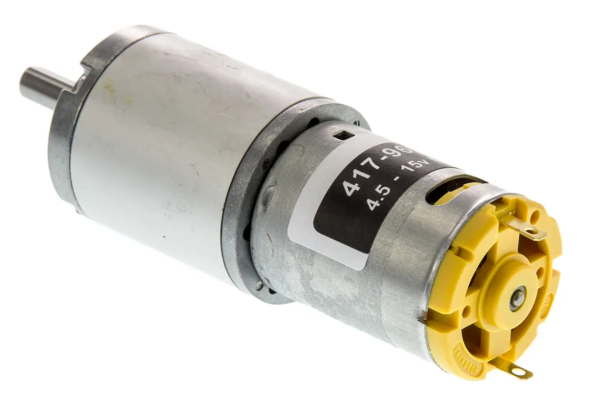 Produktfoto 1 von RS PRO 940D Bürsten-Getriebemotor DC-Getriebemotor bis 98 Ncm 100:1, 12 V / 7.85 W, 23 rpm, Wellen-Ø 6 mm, 32 mm x 77 mm