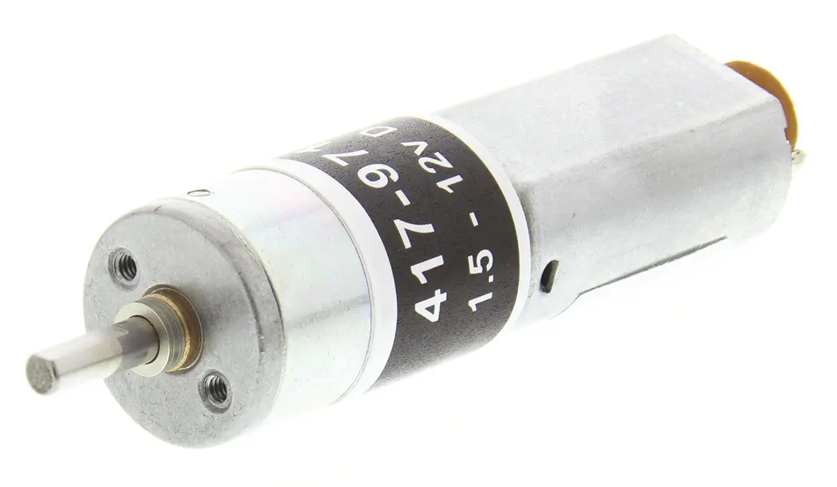 Produktfoto 1 von RS PRO 941D Bürsten-Getriebemotor DC-Getriebemotor bis 20 Ncm 231:1, 12 V / 0.47 W, 35 rpm, Wellen-Ø 3 mm, 16 mm x 52.6