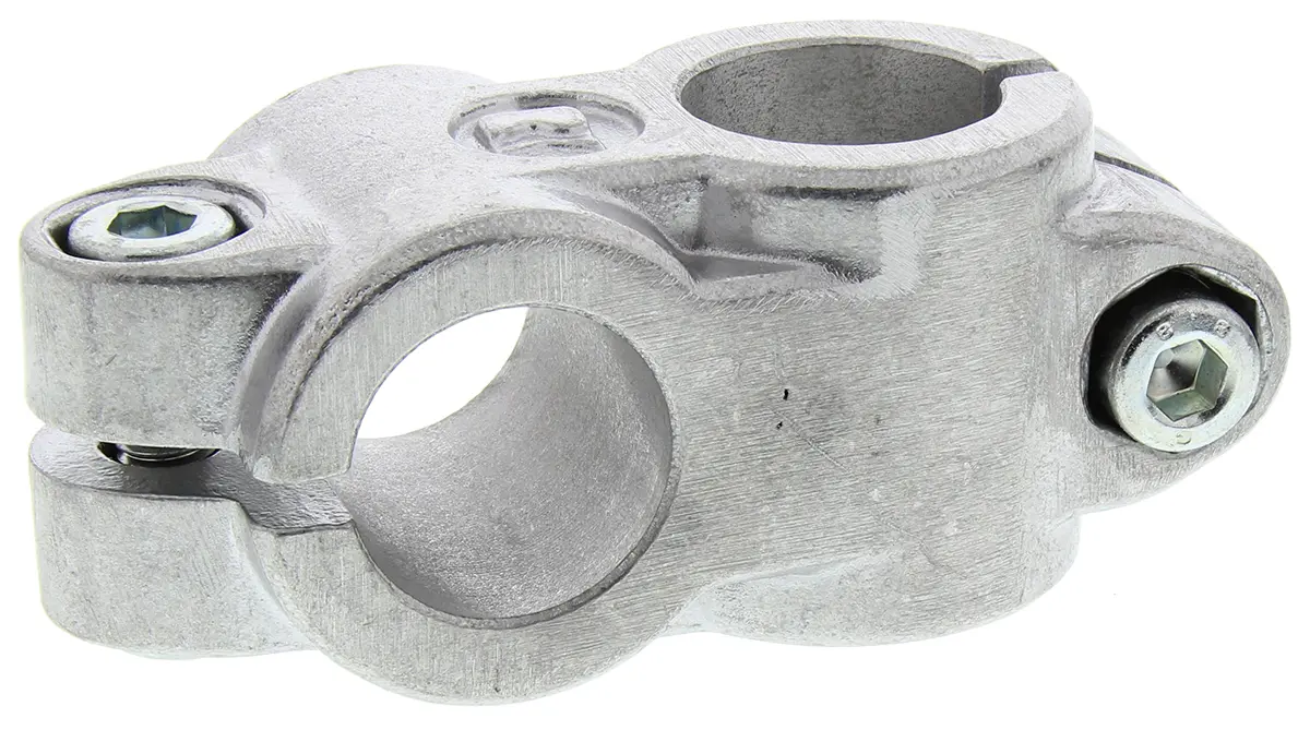 Produktfoto 1 von Rose+Krieger Verbindungskomponente, Kreuz-Klemmverbinder, Rundrohr für 40 mm, M8 25.1 mm, L. 25 mm passend für 25 mm