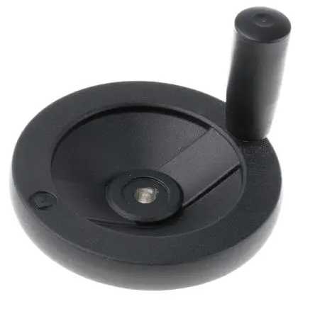 Produktfoto 1 von Rose+Krieger Speichen Handrad, Rad ø 100 mm, 8 mm, 17 mm Gebohrte Nabe, Rad Mat. Aluminiumdruckguss, Schwarz