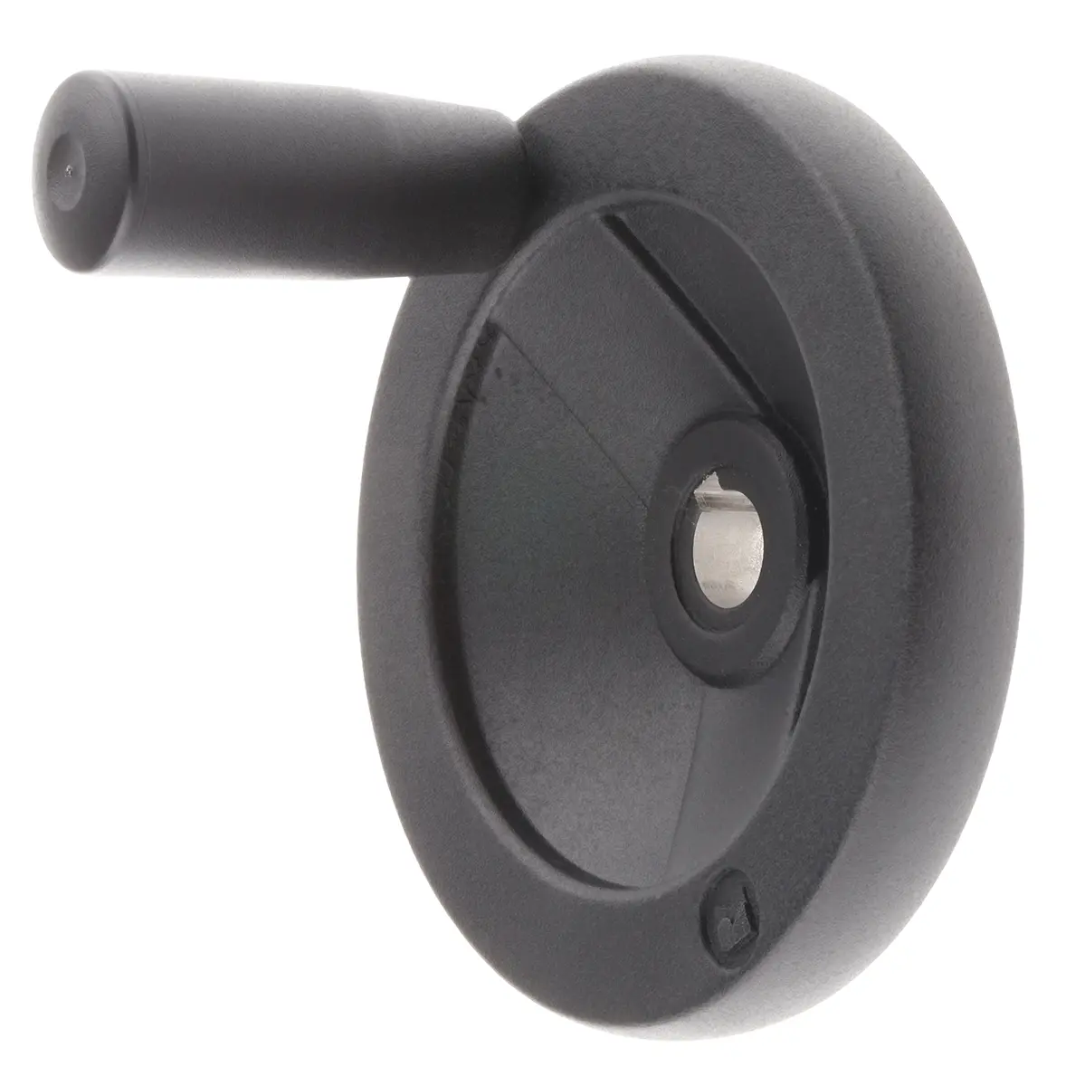 Produktfoto 1 von Rose+Krieger Speichen Handrad, Rad ø 100 mm, 12 mm, 17 mm Gebohrte Nabe, Rad Mat. Aluminiumdruckguss, Schwarz
