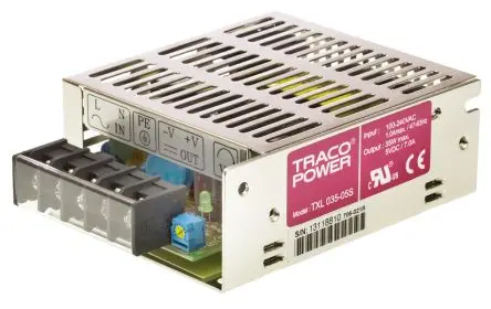 Produktfoto 1 von TRACOPOWER TXL 035 Schaltnetzteil 1 5V dc 35 W, Fahrgestell 264V ac
