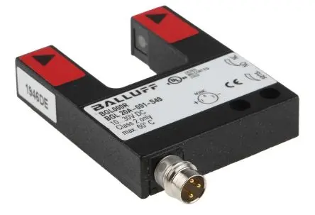 Produktfoto 1 von BALLUFF BGL Gabel Optischer Sensor, Durchgangsstrahl, PnP Ausgang, Anschluss