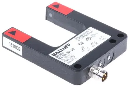 Produktfoto 1 von BALLUFF BGL Gabel Optischer Sensor, Durchgangsstrahl, PnP Ausgang, Anschluss