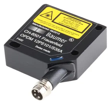 Produktfoto 1 von Baumer OPDM Zylinderförmig Optischer Sensor, Reflektierend, PnP Ausgang, Schraube