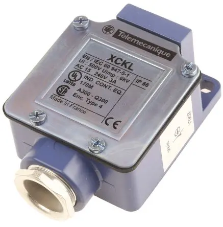 Produktfoto 1 von Telemecanique Sensors ZCKL Endschalter 1 Schließer/1 Öffner, IP65, Metall 240V ac 3A