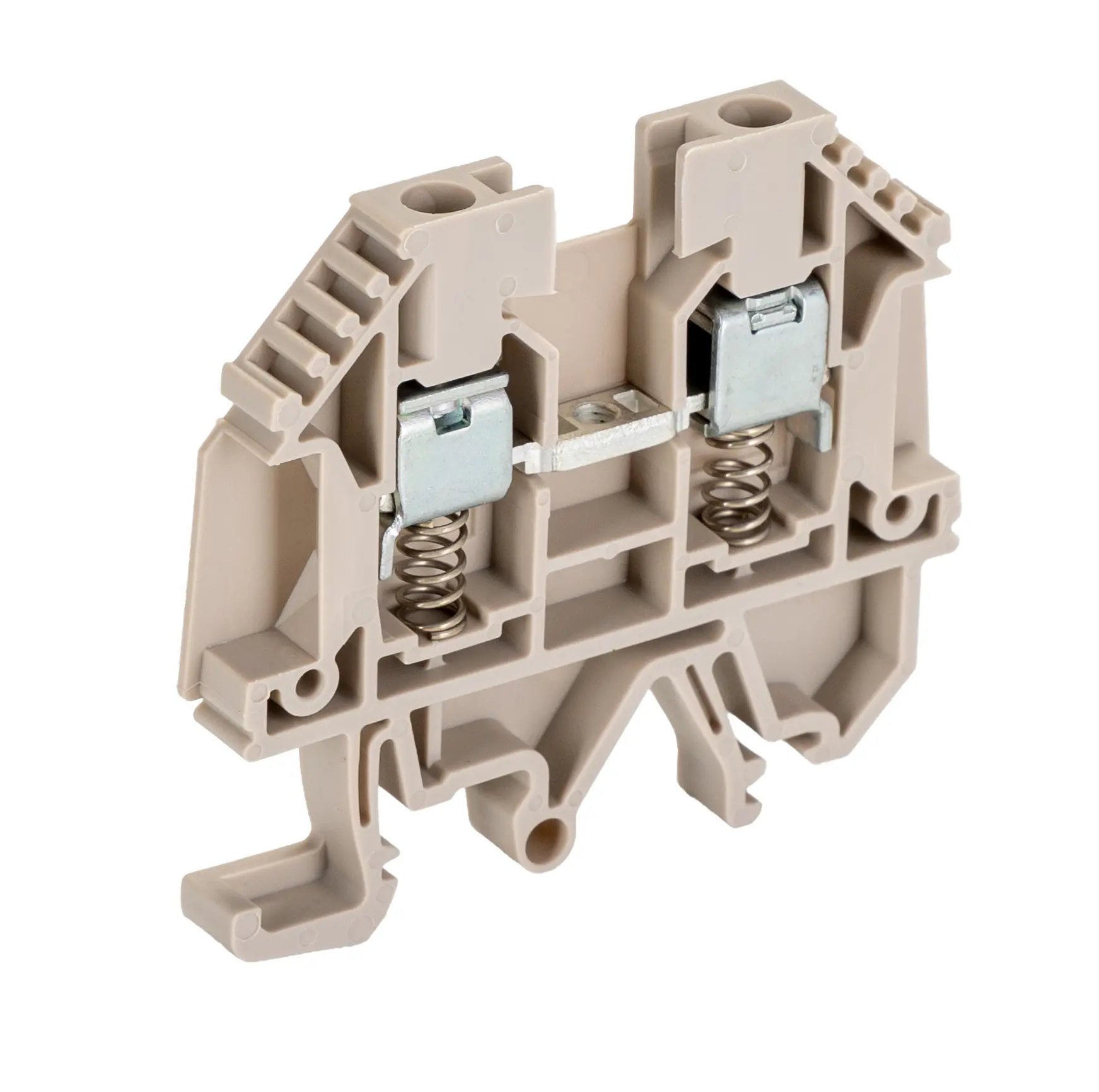 Produktfoto 1 von Weidmüller WDU 4 SL/EN Anschlussklemmenblock für Durchkontaktierung 1 Dunkelbeige, 4 mm², 690 V Lot
