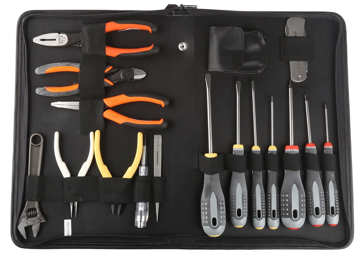 Produktfoto 1 von Bahco Sortiment Werkzeugsatz, Brieftasche mit Reißverschluss 1-teilig