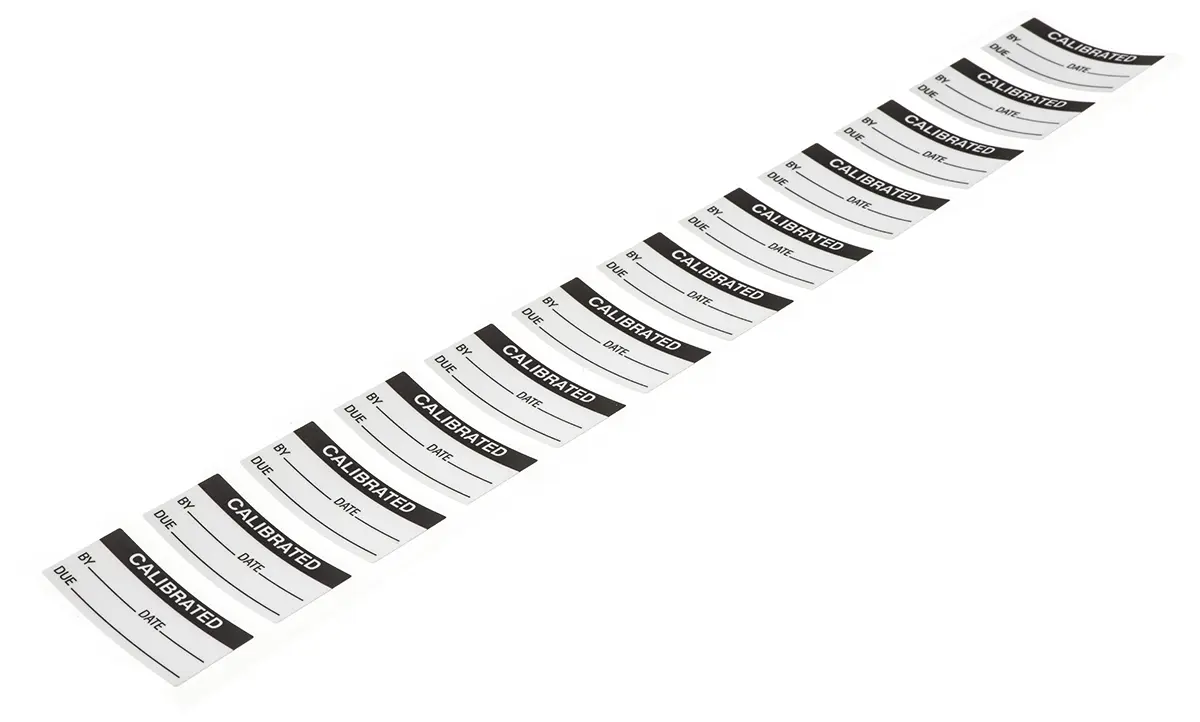 Produktfoto 1 von Brady, Klebend Schwarz, Silber Vorbedrucktes, selbstklebendes Etikett, 16 mm x 38.1 mm, 120 Per Pack Stück