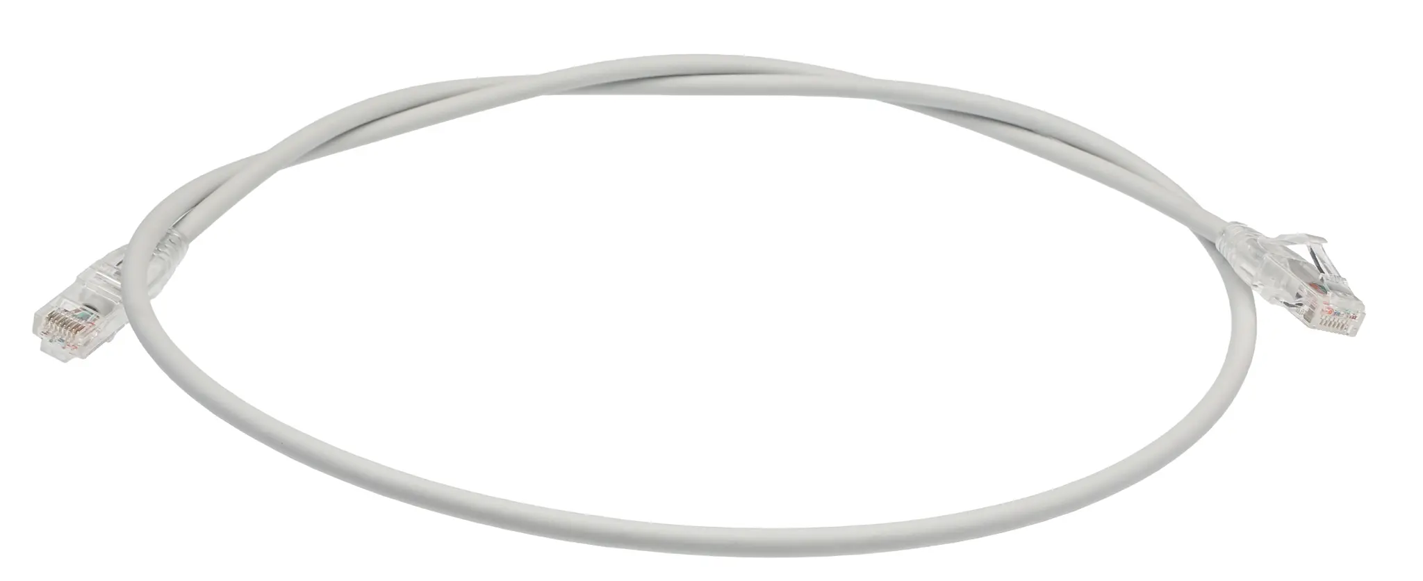 Produktfoto 1 von HellermannTyton Connectivity Kat. 6 Cat.6 Netzwerkkabel, 1 m, Grau, A Gerade Stecker, B Gerade Stecker Abgeschirmt,