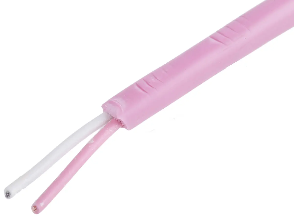 Produktfoto 1 von Reckmann Ungeschirmt PVC-isoliert Thermoelement Verlängerungskabel für Thermoelement Typ N, L. 50m, max. +70°C