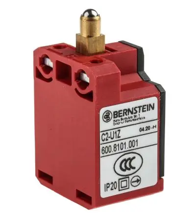 Produktfoto 1 von Bernstein AG C2 Verriegelungsschalter, Stößel 1 Schließer/1 Öffner, IP20, GFK