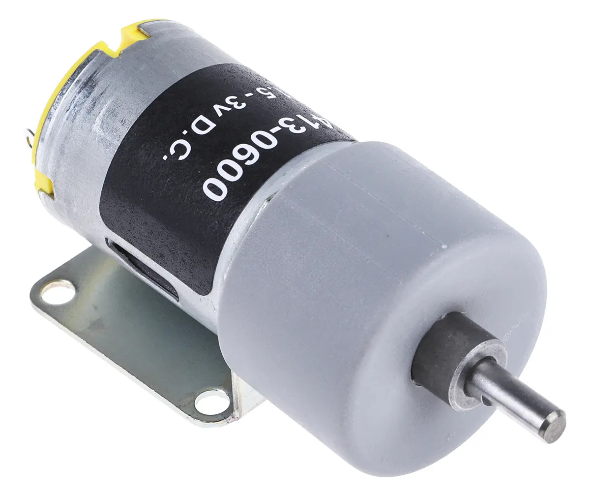 Produktfoto 1 von RS PRO Bürsten-Getriebemotor bis 10 Ncm 100:1, 3 V dc / 1,71 W, , Wellen-Ø 4mm, 27mm x 51mm