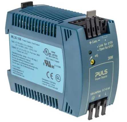 Produktfoto 1 von PULS MiniLine MLY DIN-Schienen Netzteil Geschalteter Modus 240V ac AC / 1.5 A 15V dc DC 36 W
