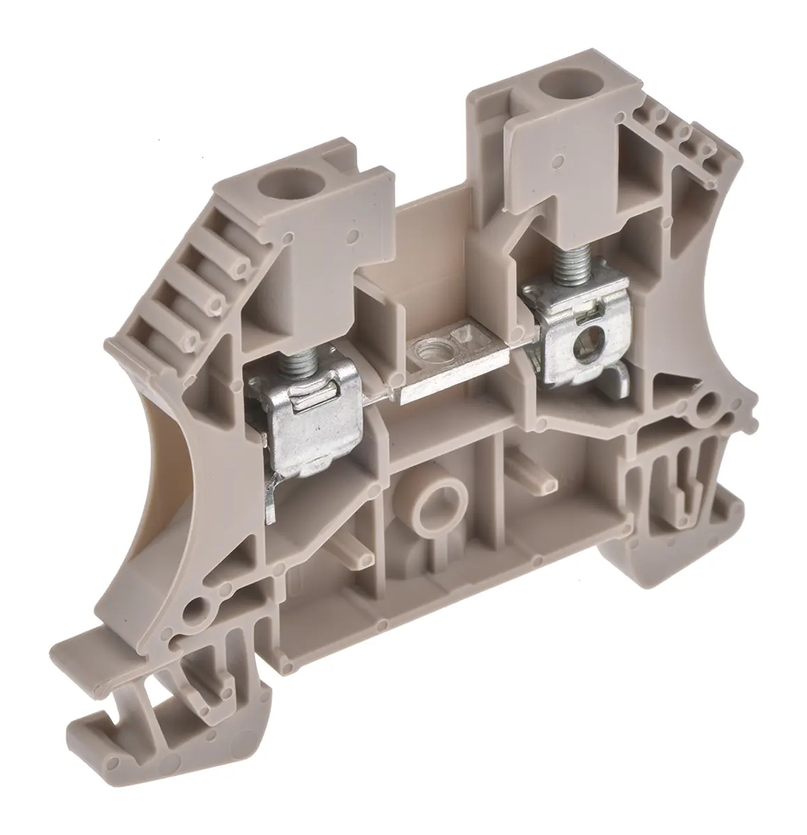 Produktfoto 1 von Weidmüller WDU Anschlussklemmenblock DIN-Schiene 1 Dunkelbeige, 4 mm², 800 V Schraubbefestigung ATEX