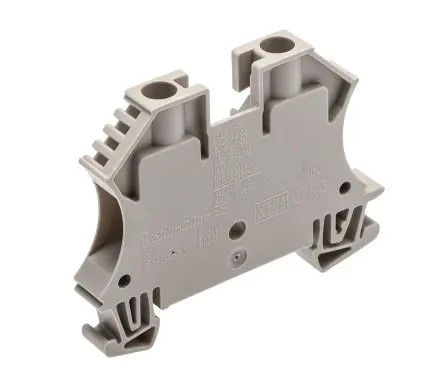 Produktfoto 1 von Weidmüller WDU Anschlussklemmenblock DIN-Schiene 1 Dunkelbeige, 6mm², 800V Schraubbefestigung IECEx/ATEX