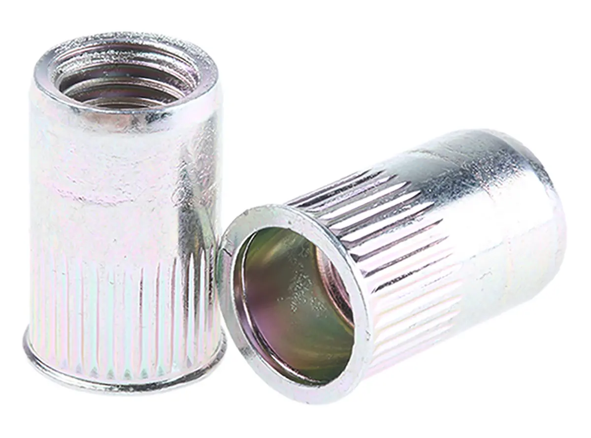 Produktfoto 1 von Böllhoff Gewindeeinsatz Stahl, M10 x 21mm, Flansch-Ø 14mm, Bef.Loch-Ø 13mm, 14mm