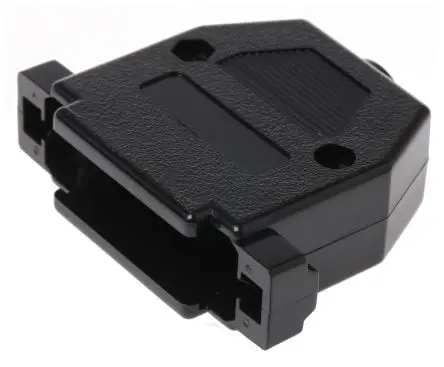 Produktfoto 1 von MH Connectors MHCCOV D-Sub-Gehäuse Gerade, 25-polig, D: D-Sub-Gehäuse Zugentlastung, Schwarz, Größe B, aus ABS