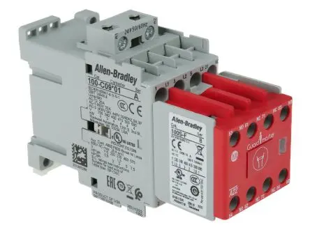 Produktfoto 1 von Allen Bradley 100S-C Schütz 24V ac-Spule, 3-polig, 525V ac / 9 A 24V ac 7.5 kW 5 Schließer, 3 Öffner Sicherheit