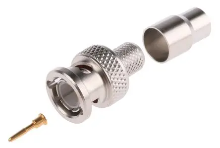 Produktfoto 1 von Radiall BNC Stecker Koaxialsteckverbinder BNC-Steckverbinder, Kabel, für VCB 100-Kabel, 75 Ω Crimpbefestigung, Standard,
