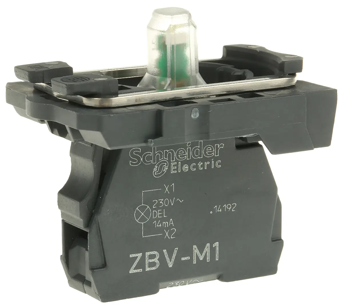 Produktfoto 1 von Schneider Electric Harmony Lichtblock Anzeigenblock LED Weiß beleuchtet Schraubanschlussklemme