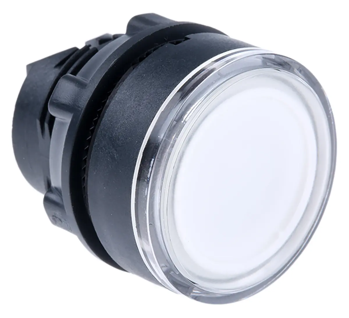 Produktfoto 1 von Schneider Electric Harmony Drucktastenkopf Ø 22 mm, Weiß Federrückstellung Rund Rund Kunststoff, IP66