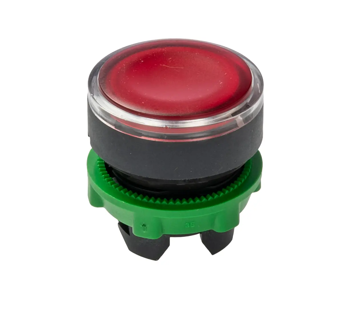 Produktfoto 1 von Schneider Electric Harmony XB5 Drucktastenkopf Ø 22 mm, Rot Tastend Rund Rund Kunststoff, IP66