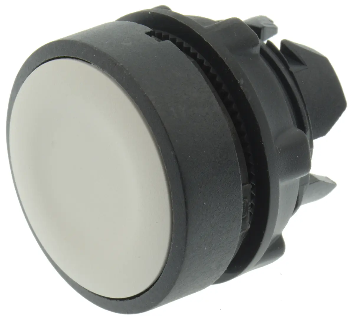 Produktfoto 1 von Schneider Electric Harmony Drucktastenkopf Ø 22 mm, Weiß Federrückstellung Rund Rund Kunststoff, IP66