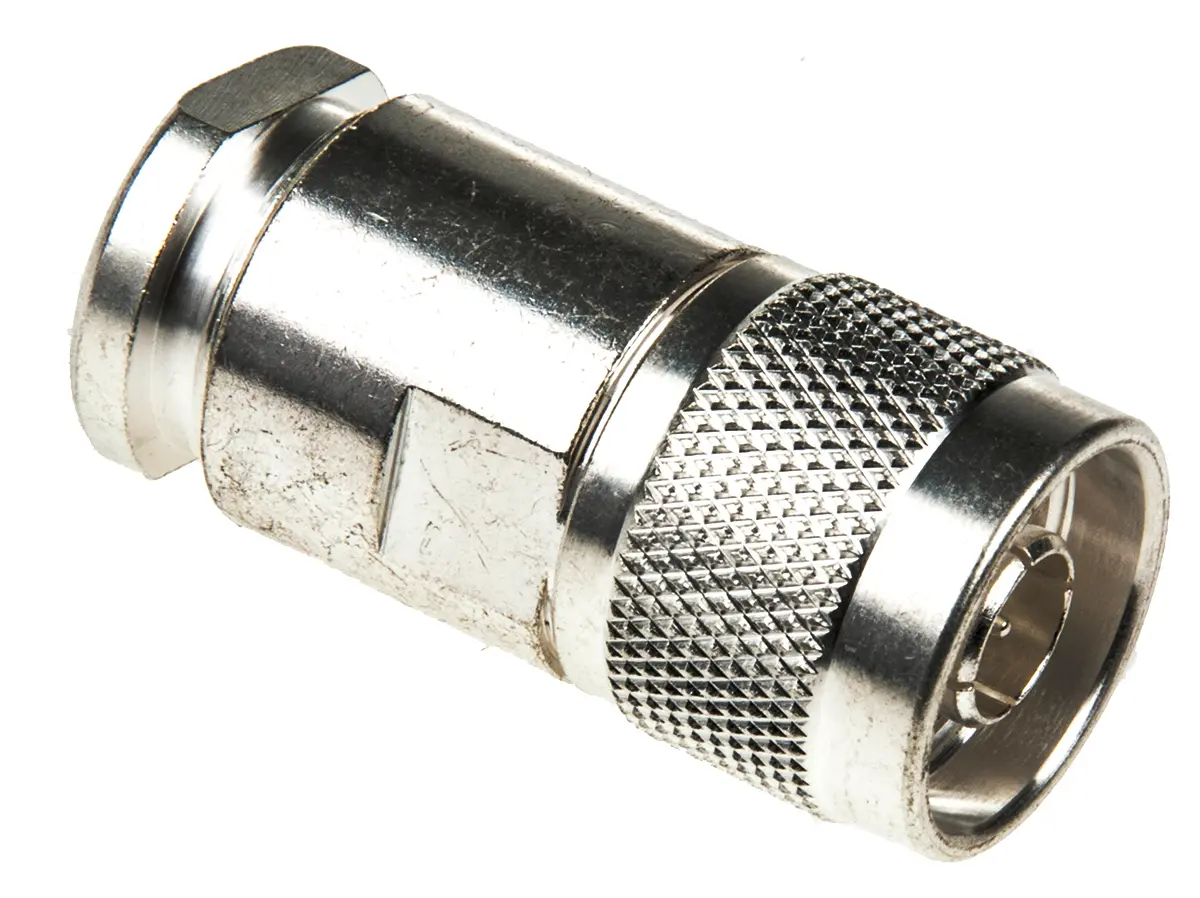 Produktfoto 1 von TE Connectivity 14784 Stecker Koaxialsteckverbinder N-Steckverbinder, Kabel, 50 Ω Lot, 19.05 mm, Gerade