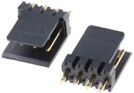 Produktfoto 1 von Wurth Elektronik 475 Leiterplattenleiste, 4-polig / 1-reihig, Raster 2.54 mm Raster, Kabel-Platine, Ummantelt