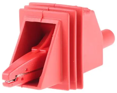 Produktfoto 1 von RS PRO Vernickelt 20 mm Krokodilklemme, Rot, 10A Isoliert