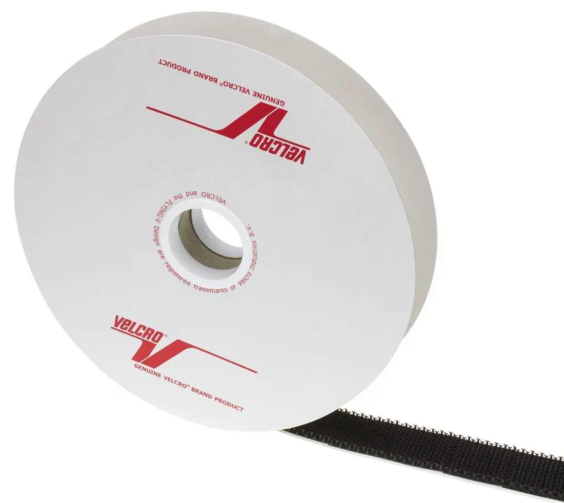 Produktfoto 1 von Velcro Haken Hakenband, 25mm x 5m, Schwarz