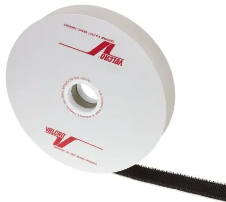 Velcro Hakenband, 25mm x 5 m, Schwarz