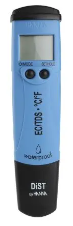 Produktfoto 1 von Hanna Instruments Leitwertmessgerät, 0μS/cm bis 3999μS/cm, ±0.5°C Batterie 1 μS/cm