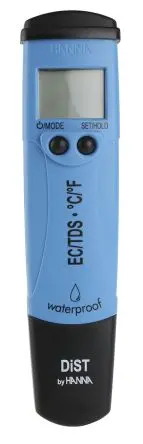 Produktfoto 1 von Hanna Instruments Leitwertmessgerät, 0μS/cm bis 20ms/cm, ±2 % Batterie 0.01 mS/cm