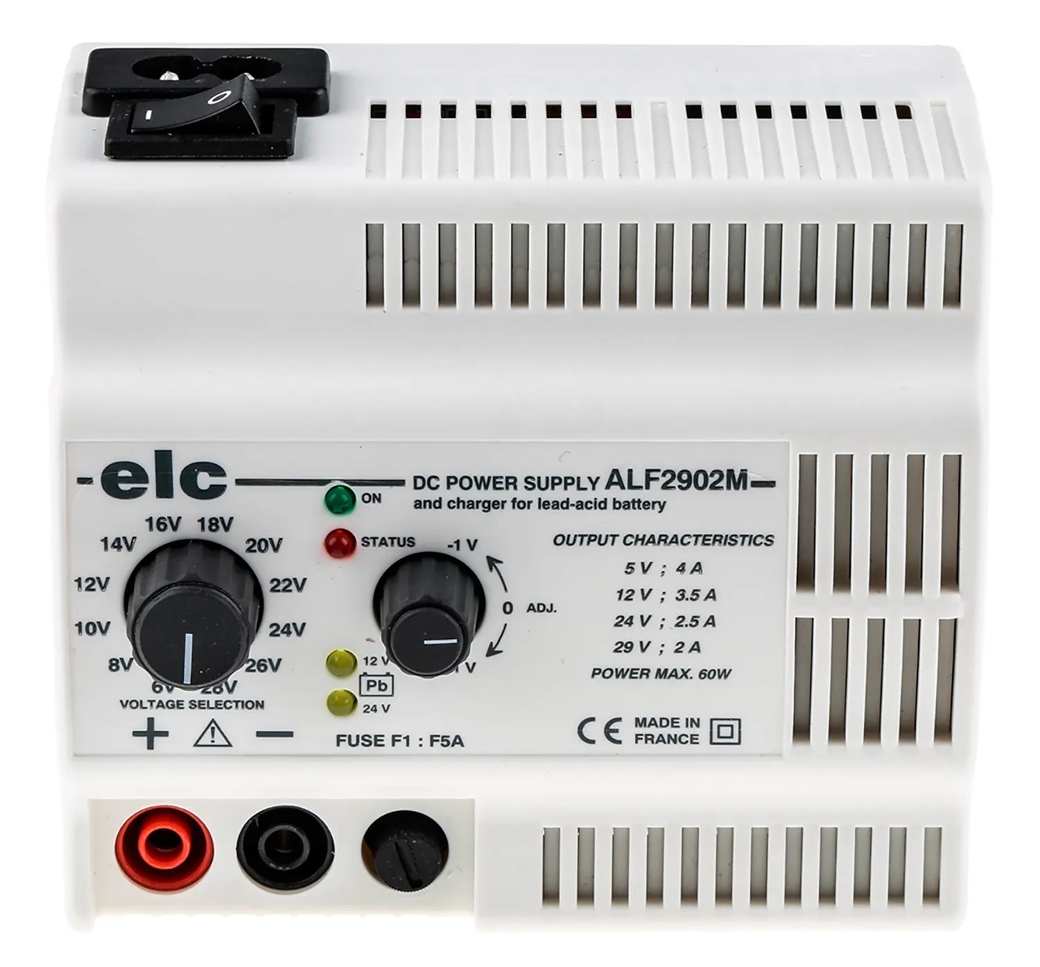 Produktfoto 1 von ELC ALF2902M Analog Labornetzgerät 60W, 29V dc / 2.1 → 4A