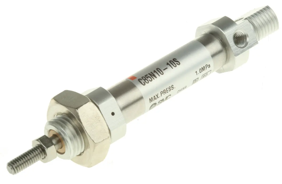 Produktfoto 1 von SMC 10 mm C85N Pneumatikzylinder Einfachwirkend