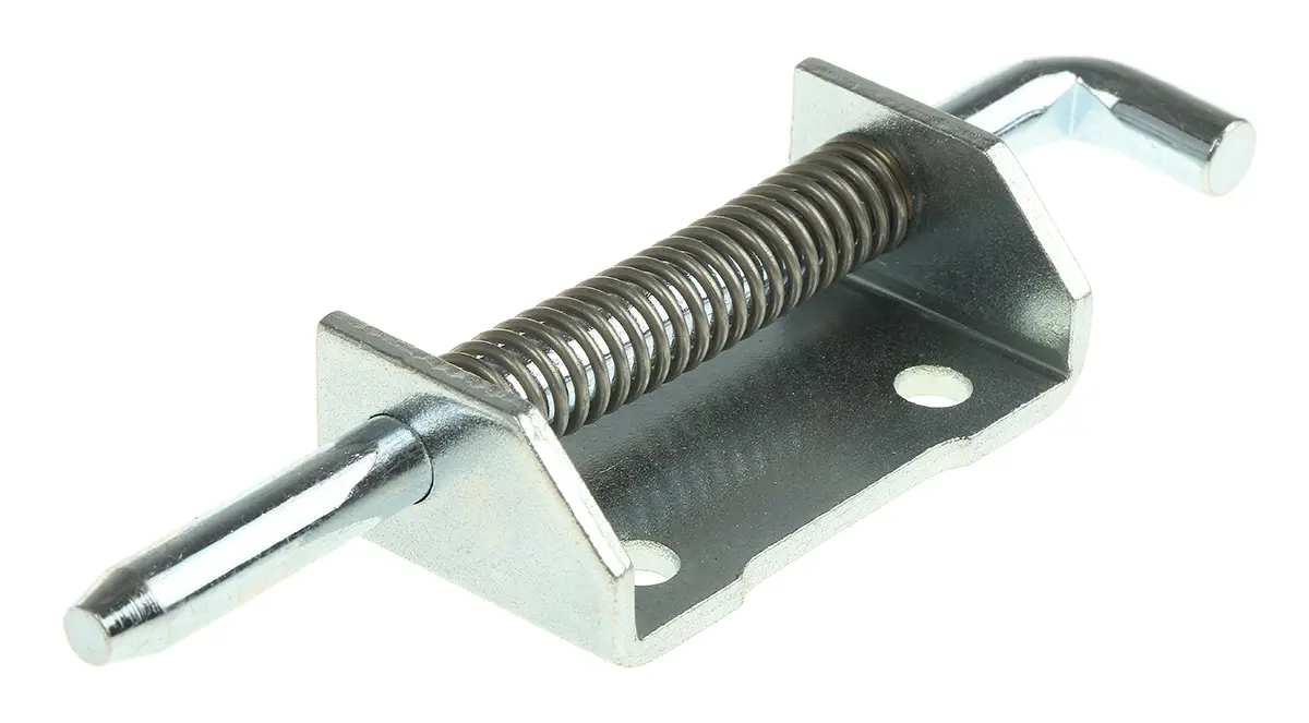 Produktfoto 1 von Pinet Stahl Federscharnier Halter Federbelastet Angeschraubt Feder, 2.8 mm x 21 mm x 82 mm