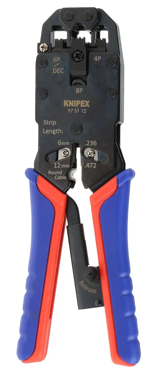 Produktfoto 1 von Knipex Crimp-Werkzeug für Fiches Western, 190 mm