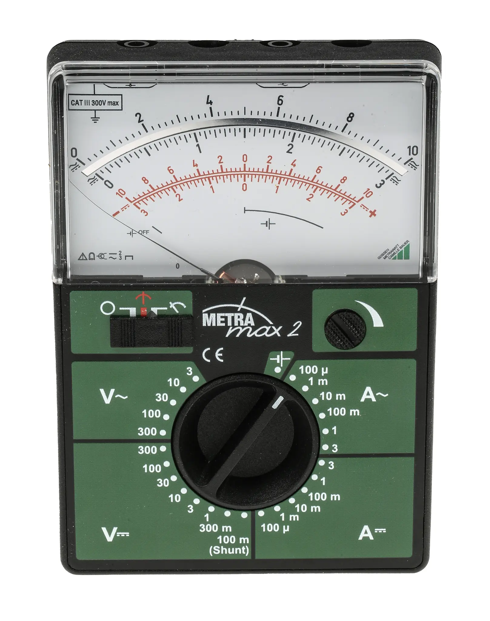 Produktfoto 1 von Gossen Metrawatt Tragbar Analoge Multimeter 300 V ac / 3 A 3 A, 10 mΩ 300 V dc