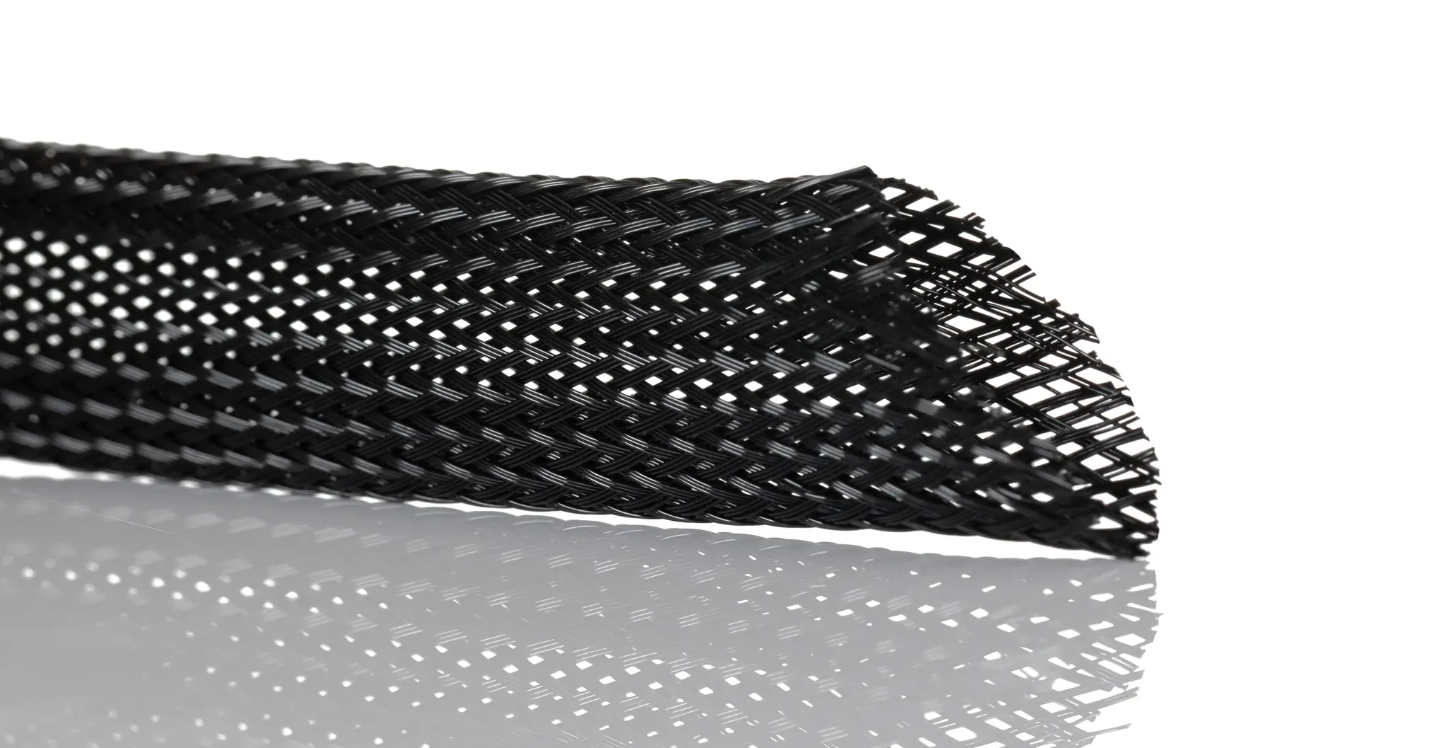 Produktfoto 1 von SES Sterling Kabelschlauch Schwarz PET für Kabel-Ø 4mm bis 10mm, Länge 100m Umflochten Dehnbar