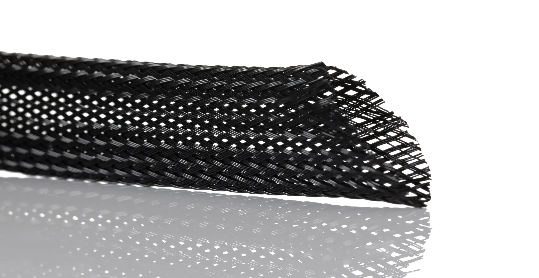 Produktfoto 1 von SES Sterling Kabelschlauch Schwarz PET für Kabel-Ø 8mm bis 16mm, Länge 100m Umflochten Dehnbar