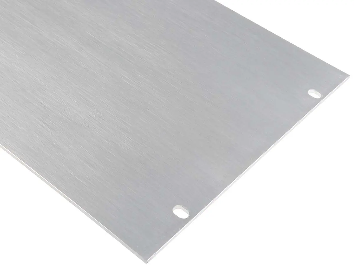 RS PRO Aluminium 5 U, farblos 482.6 mm 221.5 mm