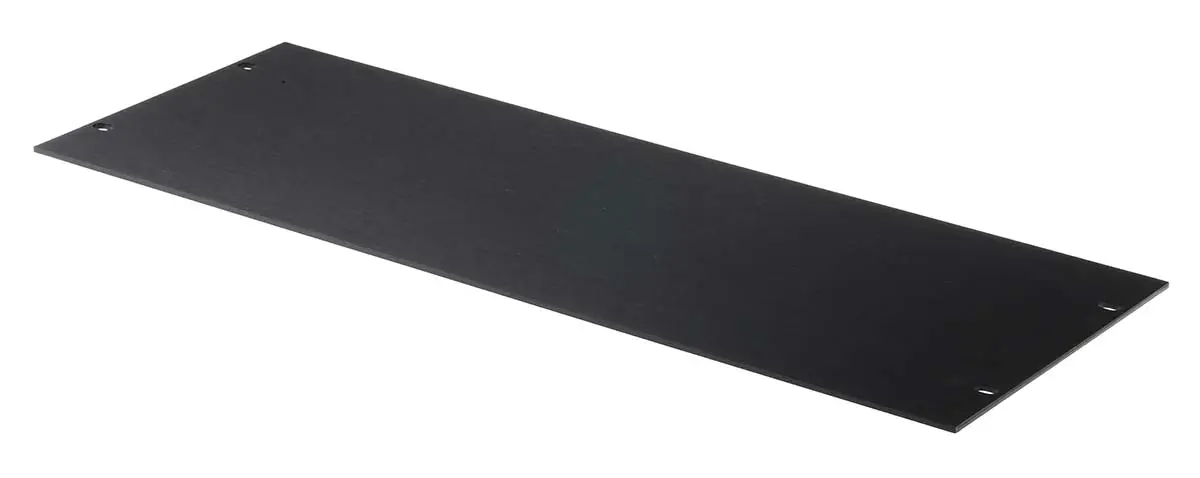 Produktfoto 1 von RS PRO Aluminium 4 U x 95 TE, Schwarz 482.6 mm 177mm