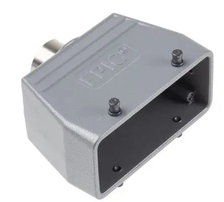 Produktfoto 1 von EPIC H-B 16 Kappe für robusten Stromversorgungsstecker 2 Hebel 2 16B Steckverbinderkappe, 16+E, IP65