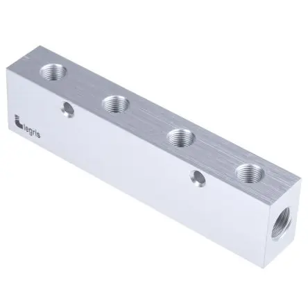 Produktfoto 1 von Legris Verteiler 3311, 1 x, 4 x, Aluminiumeloxal, No G