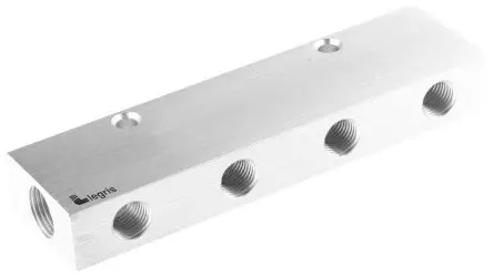 Produktfoto 1 von Legris Verteiler 3313, 1 x, 8 x, Aluminiumeloxal, No G